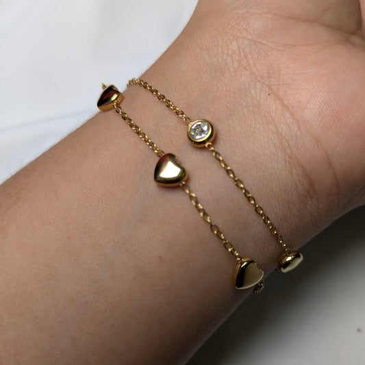 Halo Hearts Bracelet - minimae -