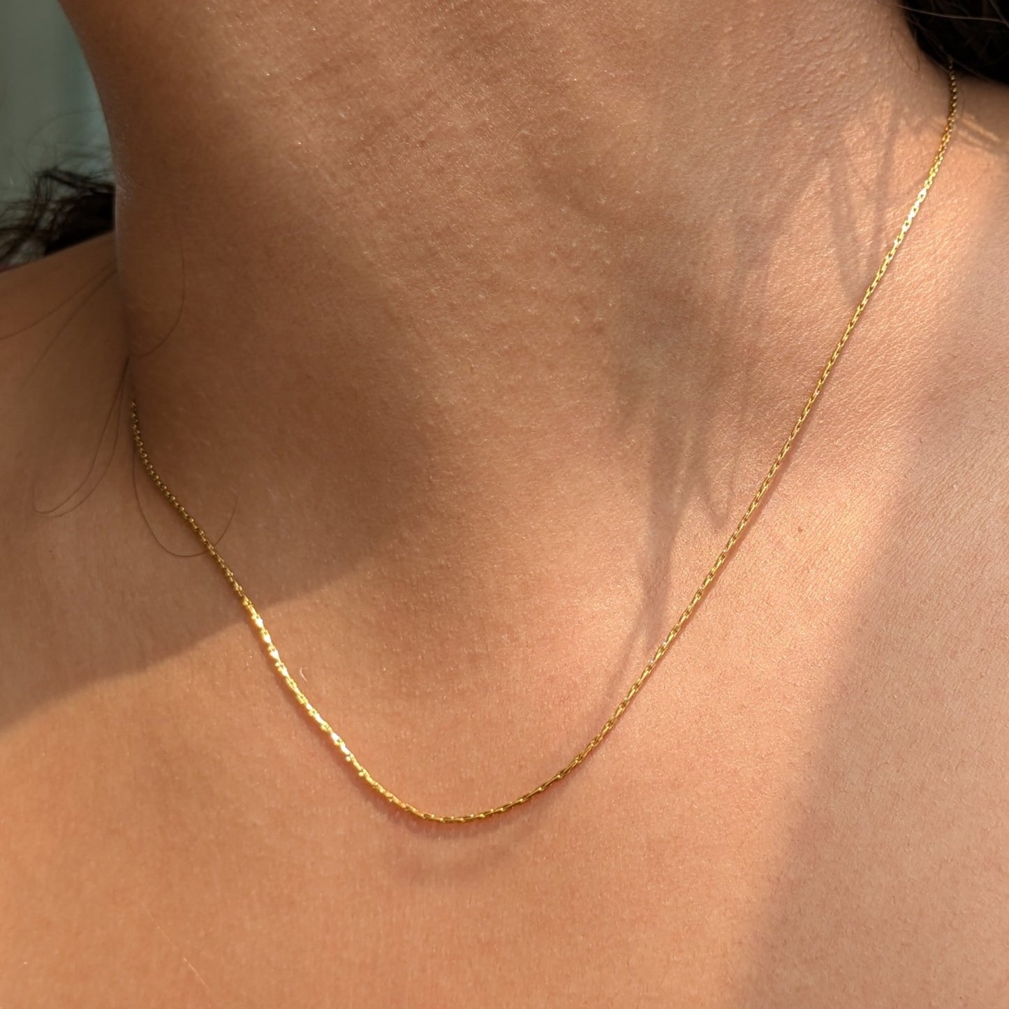 The Sunlit Gold Chain Necklace - minimae - necklace