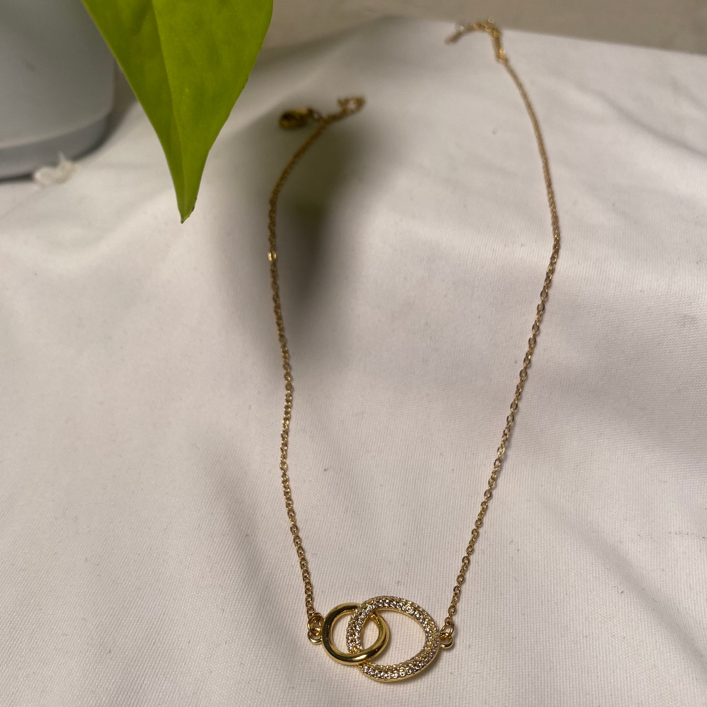 Interwined Ring Necklace