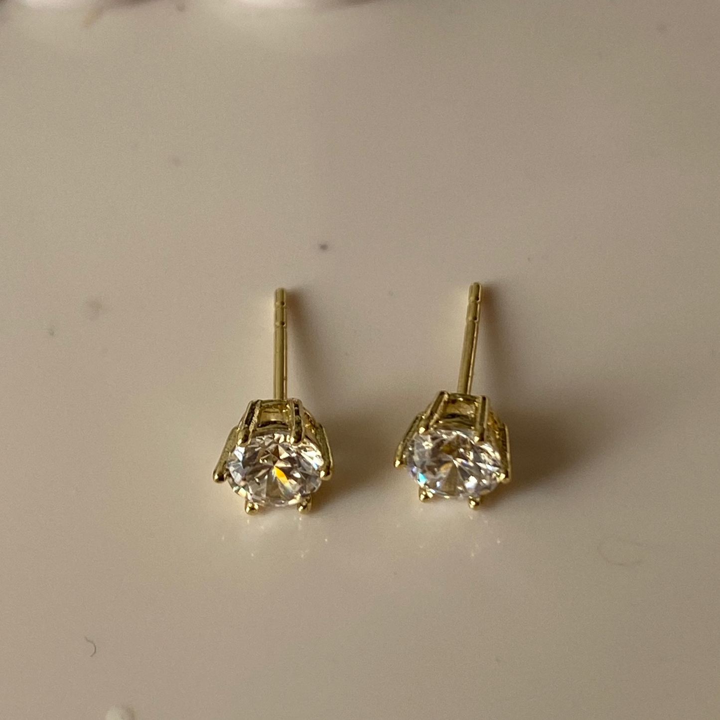 Daily Glow 18k Plated Zircon Studs
