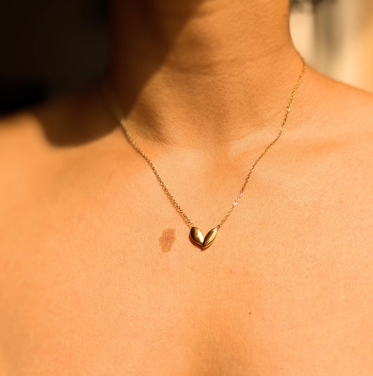 Asymmetrical heart Necklace - minimae - 
