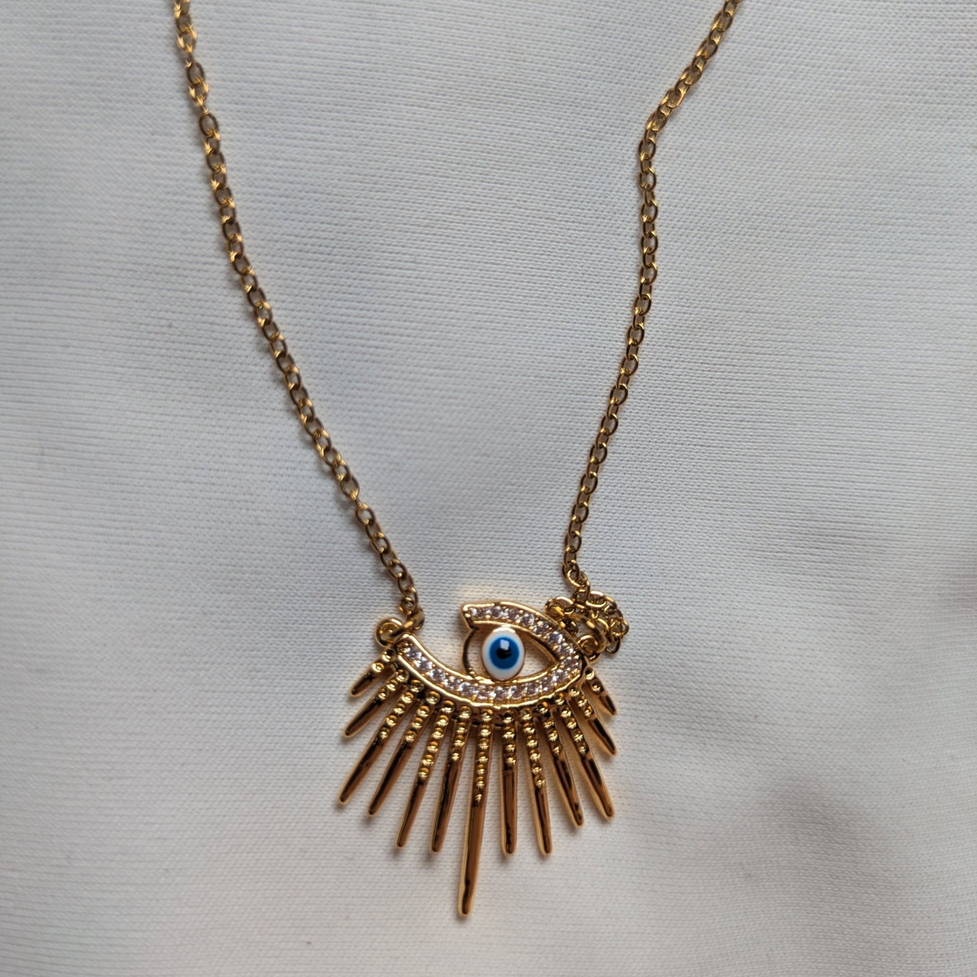 Evil Eye Beam Necklace - minimae - 