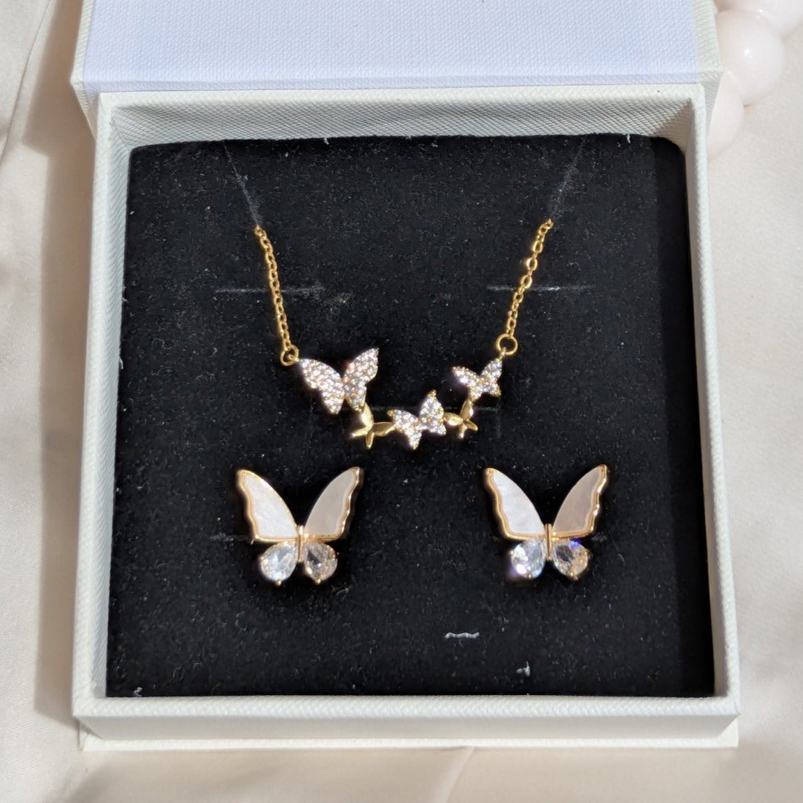 Faewings And Meriposa Butterfly 18K gold Plated set - minimae - 