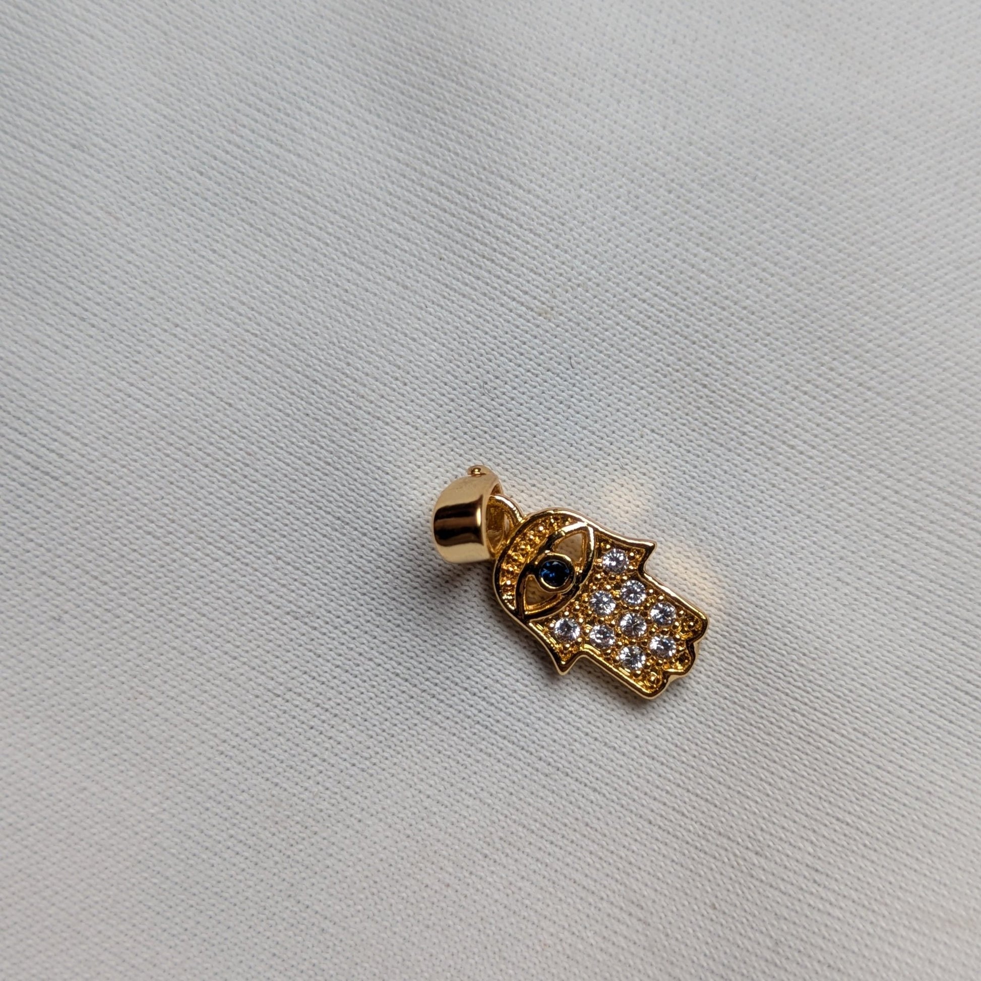 Hamsa Hand Evil Eye Pendant - minimae - 