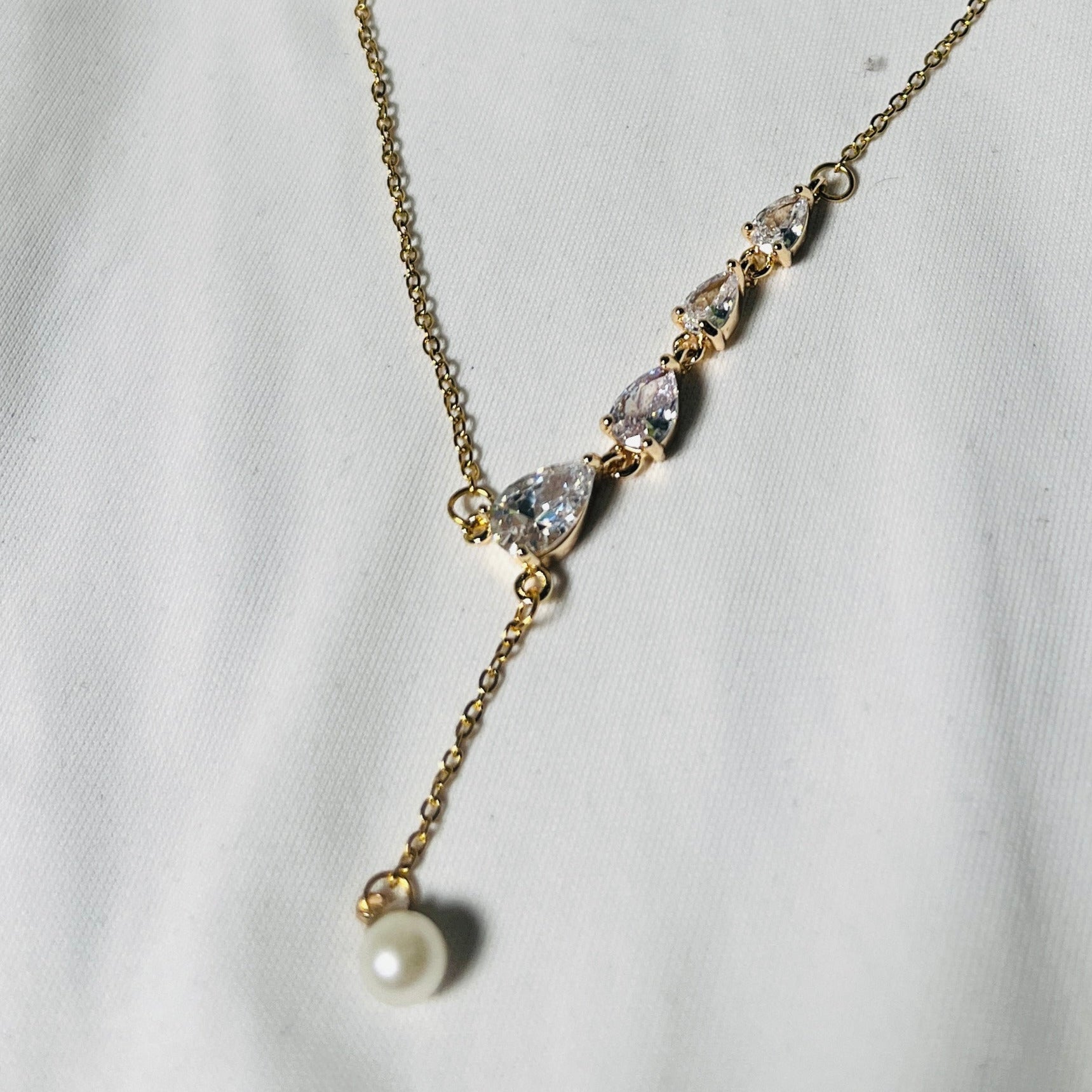 Pearl Drop Necklace - minimae - 
