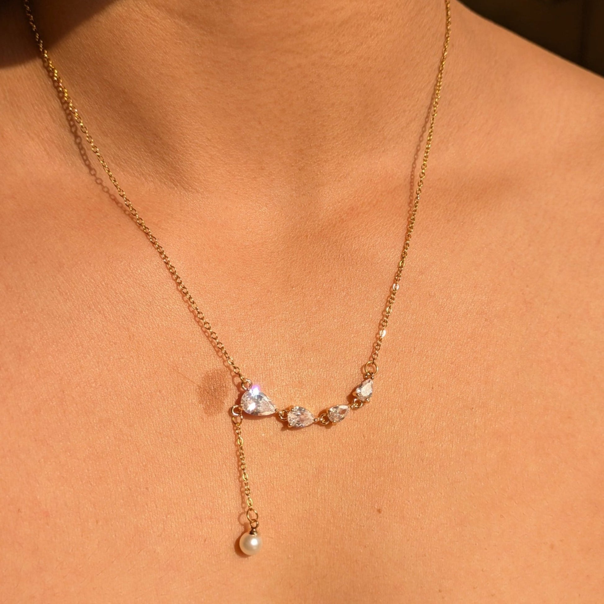 Pearl Drop Necklace - minimae - 