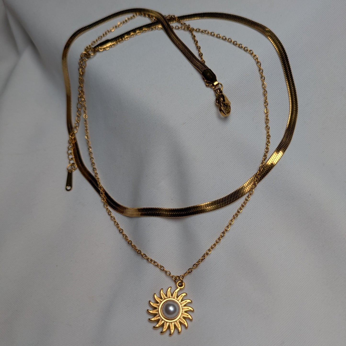 Sun Pearl Necklace - minimae - 