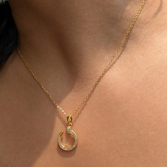 The Eclipse Curve Necklace - minimae - necklace