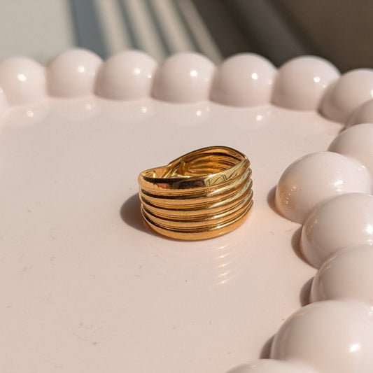TwistShine Statement Adjustable Ring - minimae - Ring