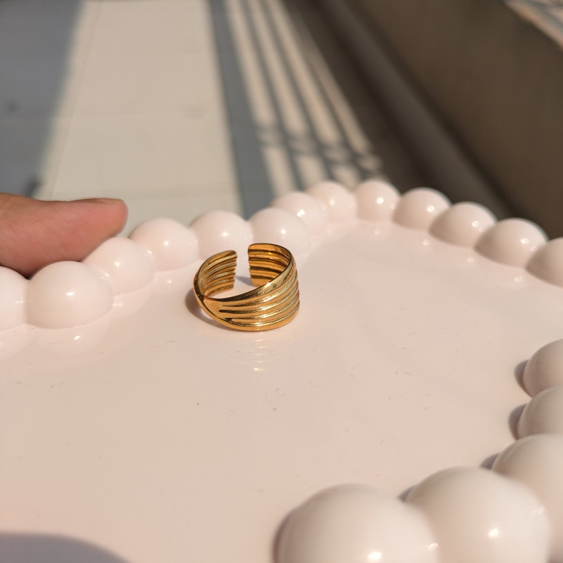 TwistShine Statement Adjustable Ring - minimae - Ring